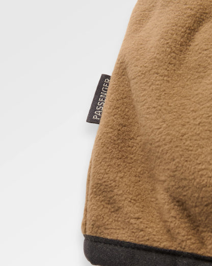 Set Off Polartec® 1/4 Zip Fleece - Dark Rust/Caramel - Flatlay