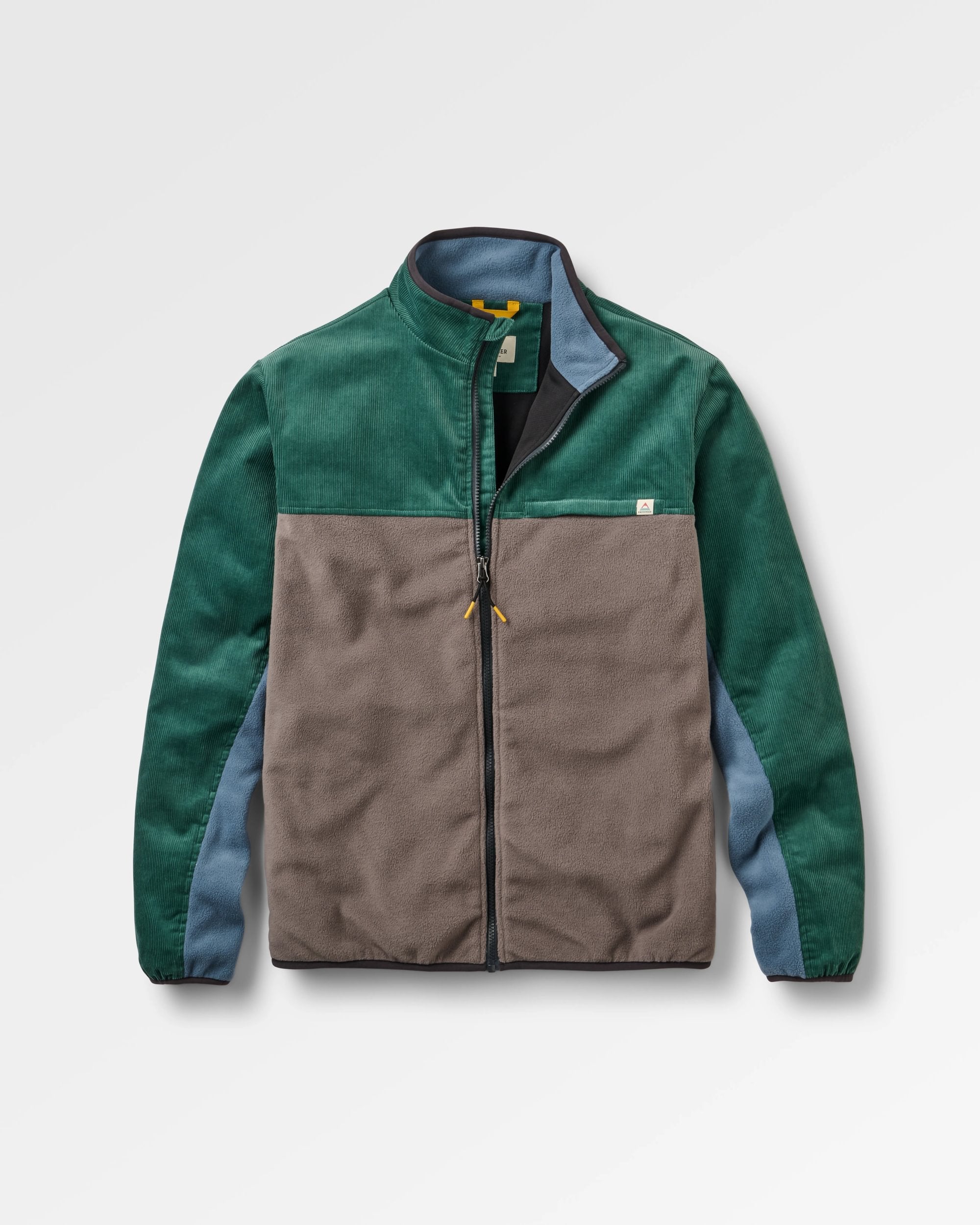 Set Off Corduroy Fleece - Deep Ocean/Slate Grey - Flatlay