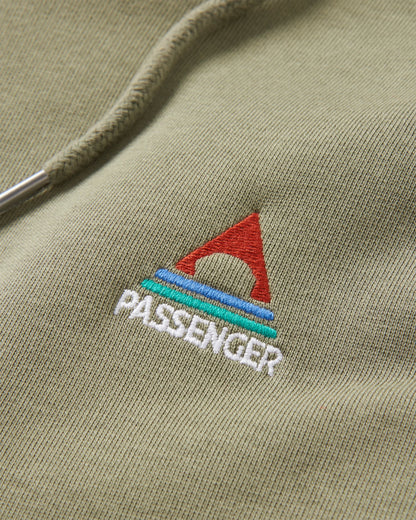 Vita Organic Cotton Hoodie - Dusty Olive - Flatlay