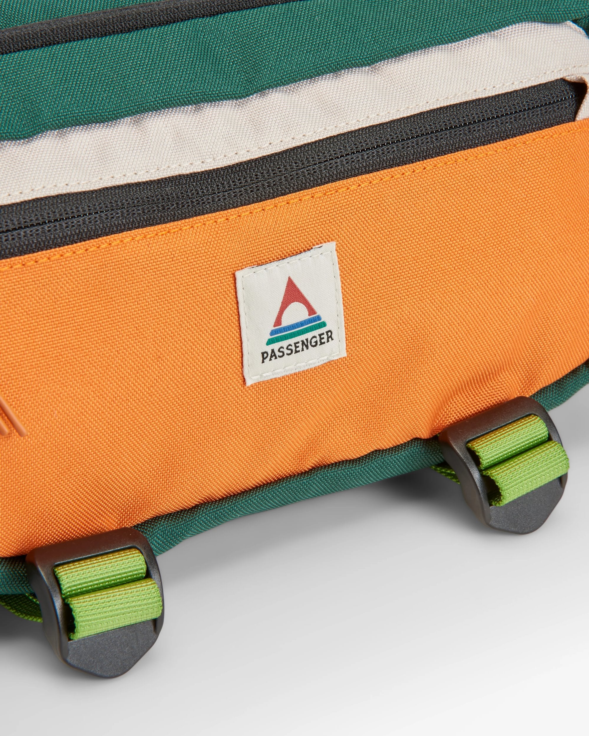 Boondocker Recycled Hip Pack - Rain Forest Orange Multi - Flatlay