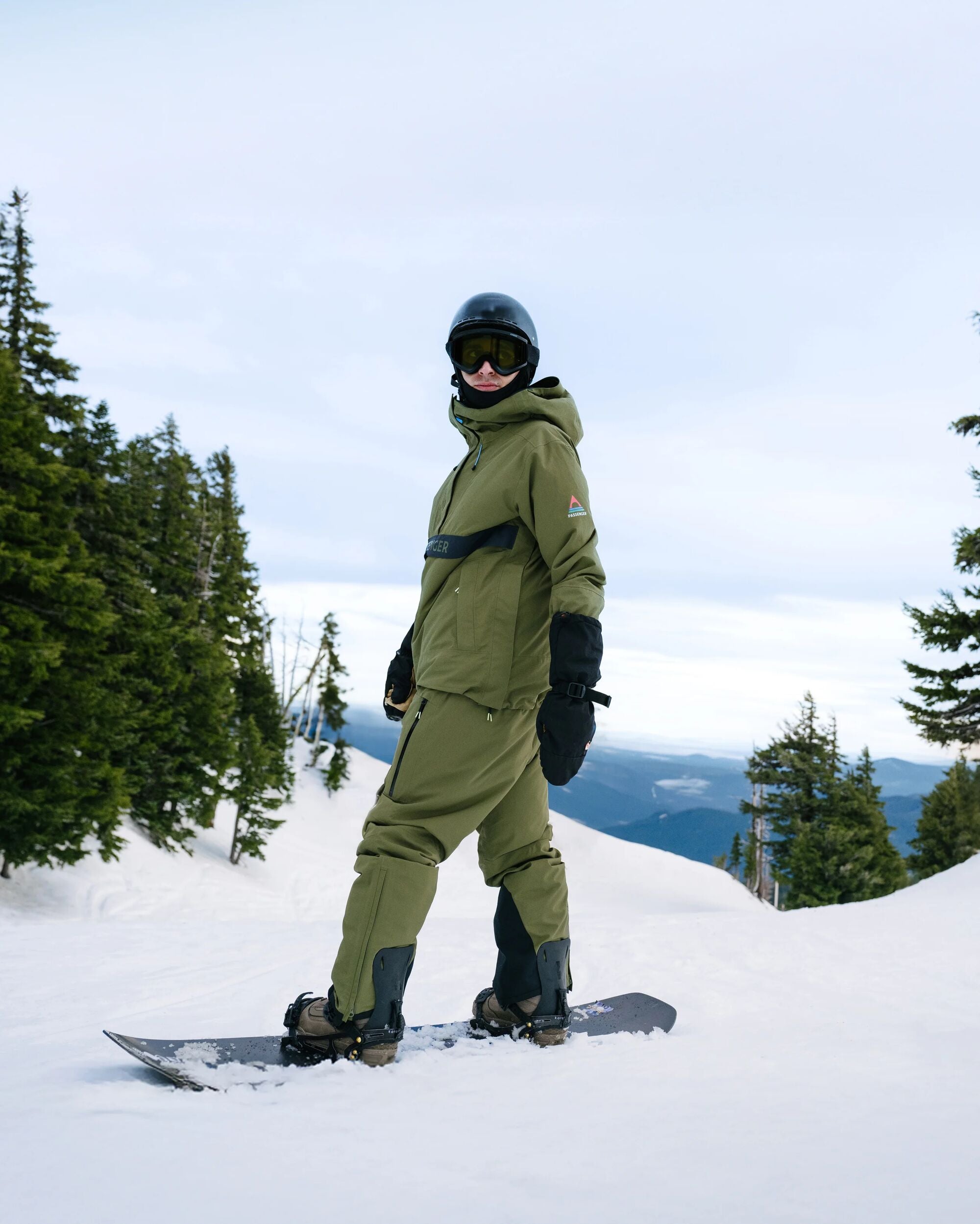 Snowscape Men's Recycled Anorak - Khaki - Lifestyle