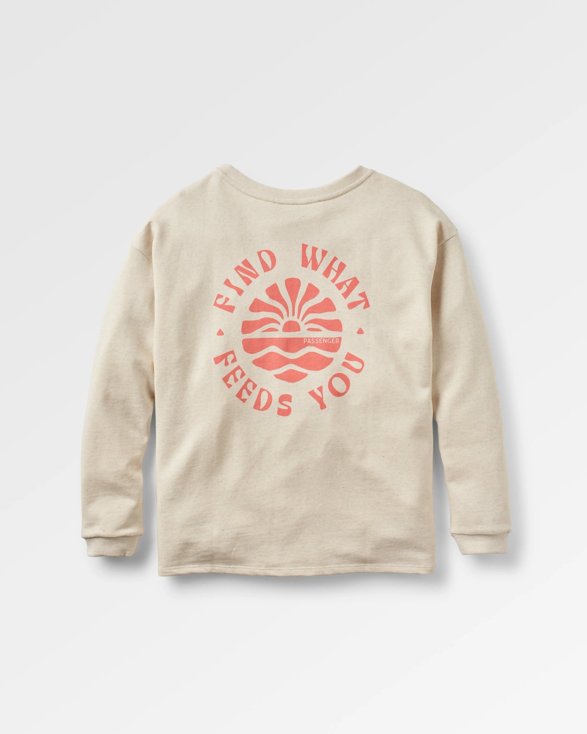 Discovery Recycled Cotton Sweatshirt - Milky Marl - Flatlay