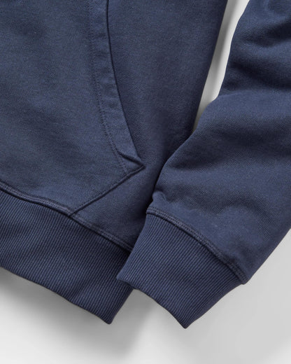 Pace Recycled Cotton Hoodie - Deep Navy - Flatlay