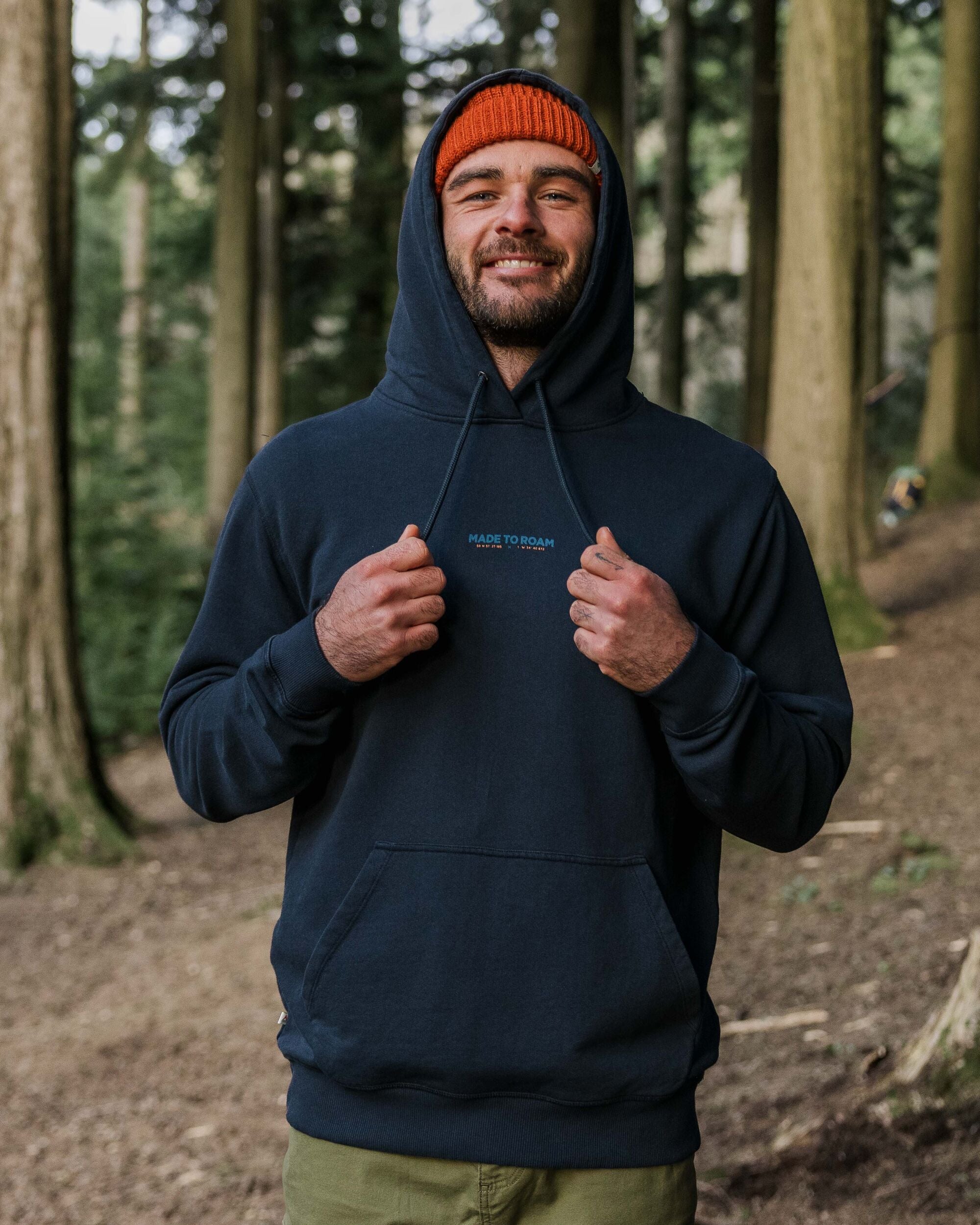Pace Recycled Cotton Hoodie - Deep Navy - Lifestyle