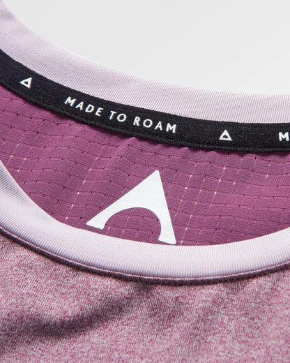 Aurora Active T-Shirt - Berry Marl - Flatlay