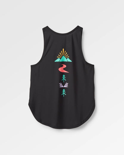 Breezy Recycled Active Vest - Black - Flatlay