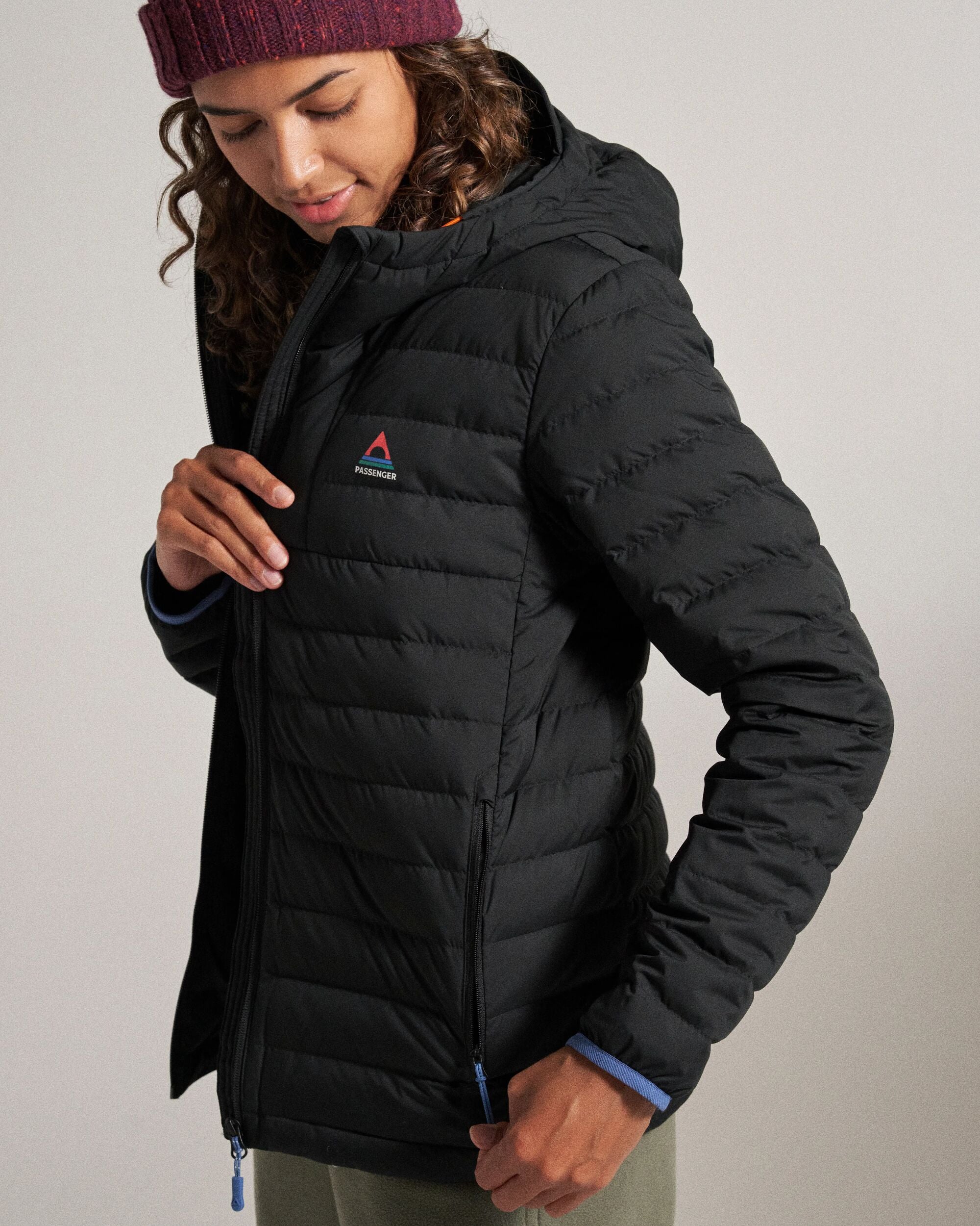Northstar Down Recycled Jacket - Black - Studio Model