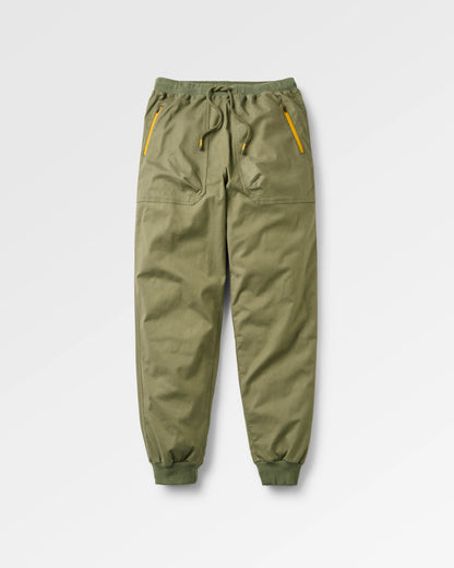 Hydrilla High Waisted Jogger - Dusty Olive - Flatlay