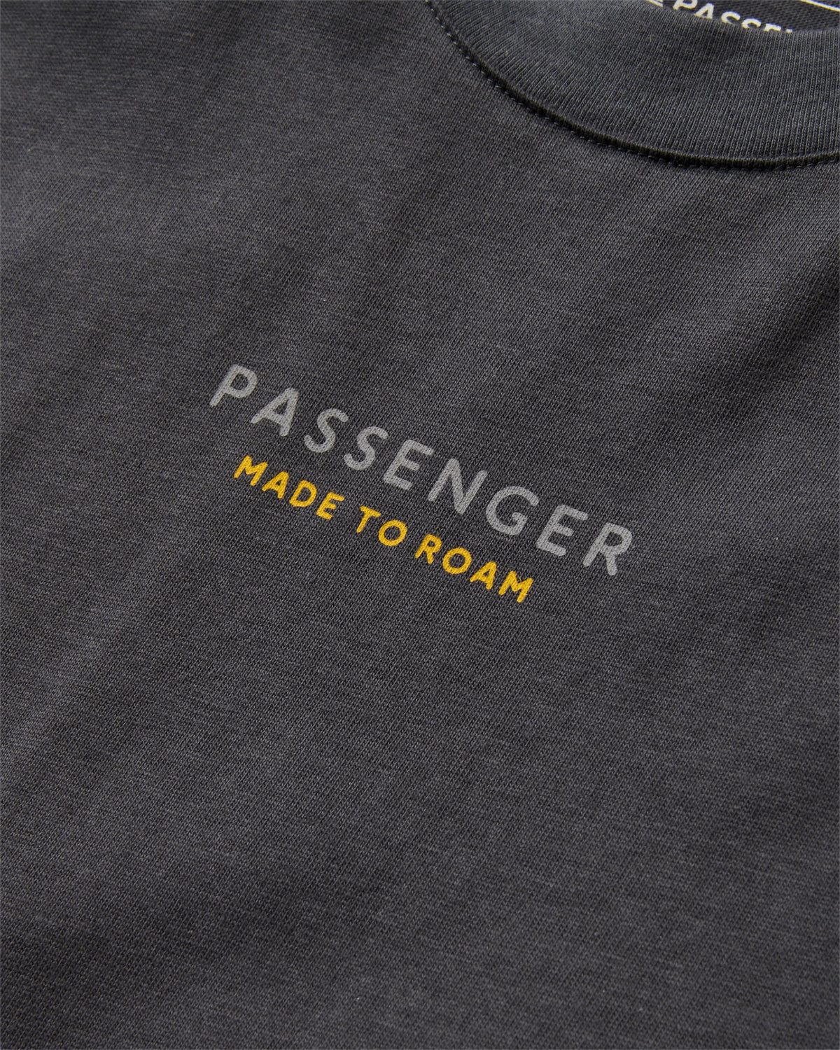 Slower Rhythms Relaxed Fit T-Shirt - Faded Black - Flatlay
