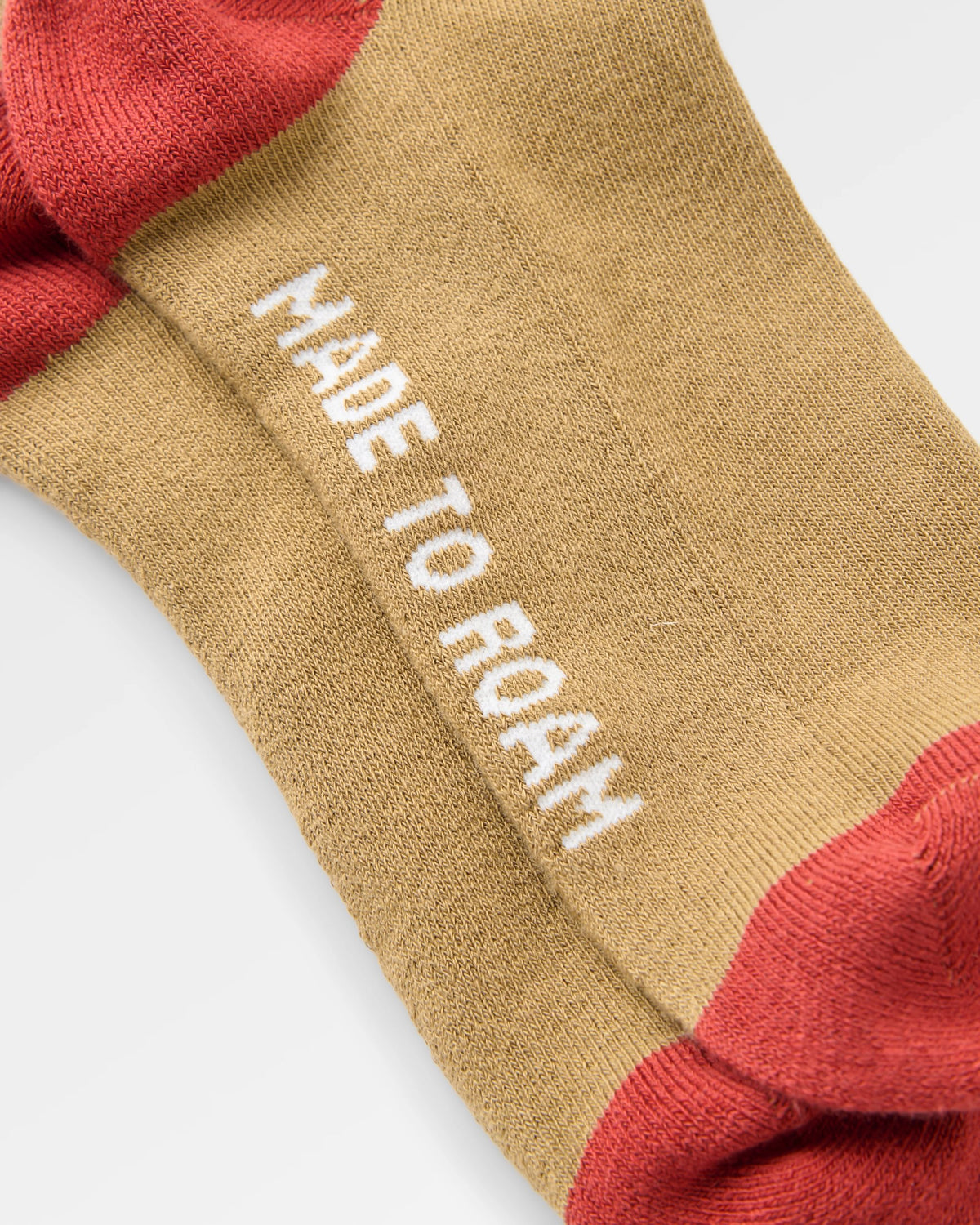 Classic Midweight Crew Socks - Biscuit - Flatlay