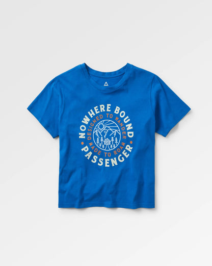 In The Woods T-Shirt - True Blue - Flatlay