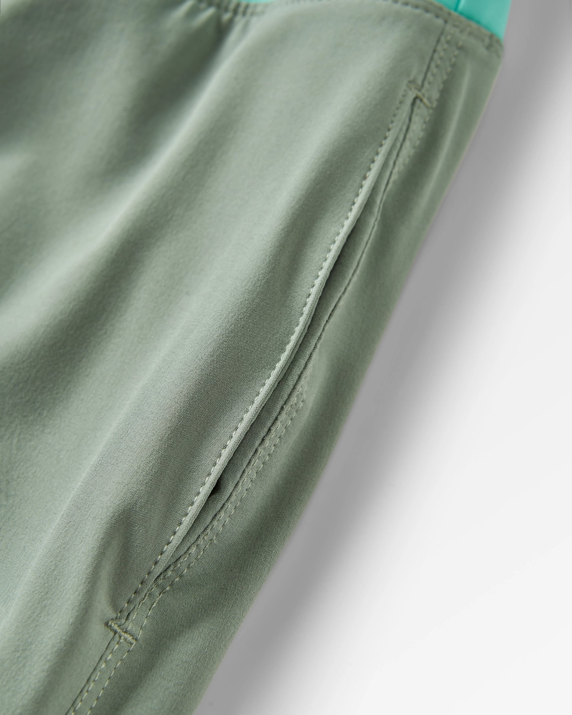 Roundtrip Recycled Trail Short - Pistachio - Flatlay