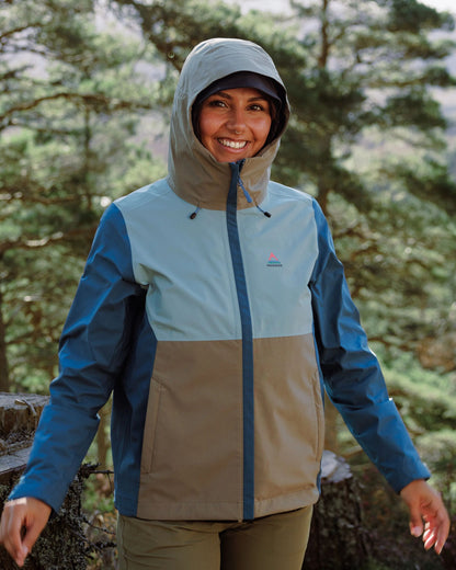Rainstorm Recycled Waterproof Jacket - Tidal Blue/Arctic/Dusty Olive