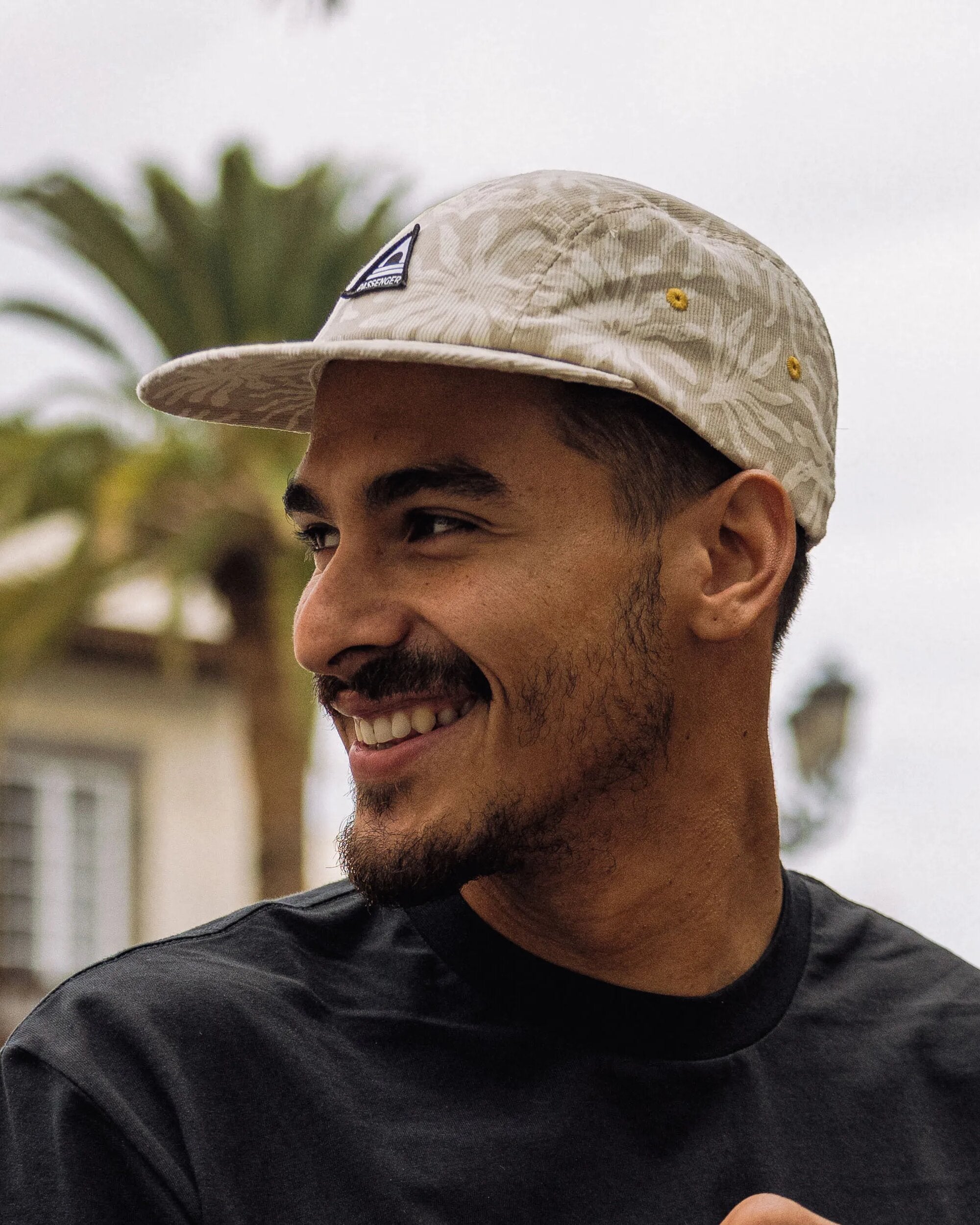 Fixie Recycled Cord 5 Panel Cap - Golden Spice/ Seaweed Pebble Grey - Lifestyle - Male