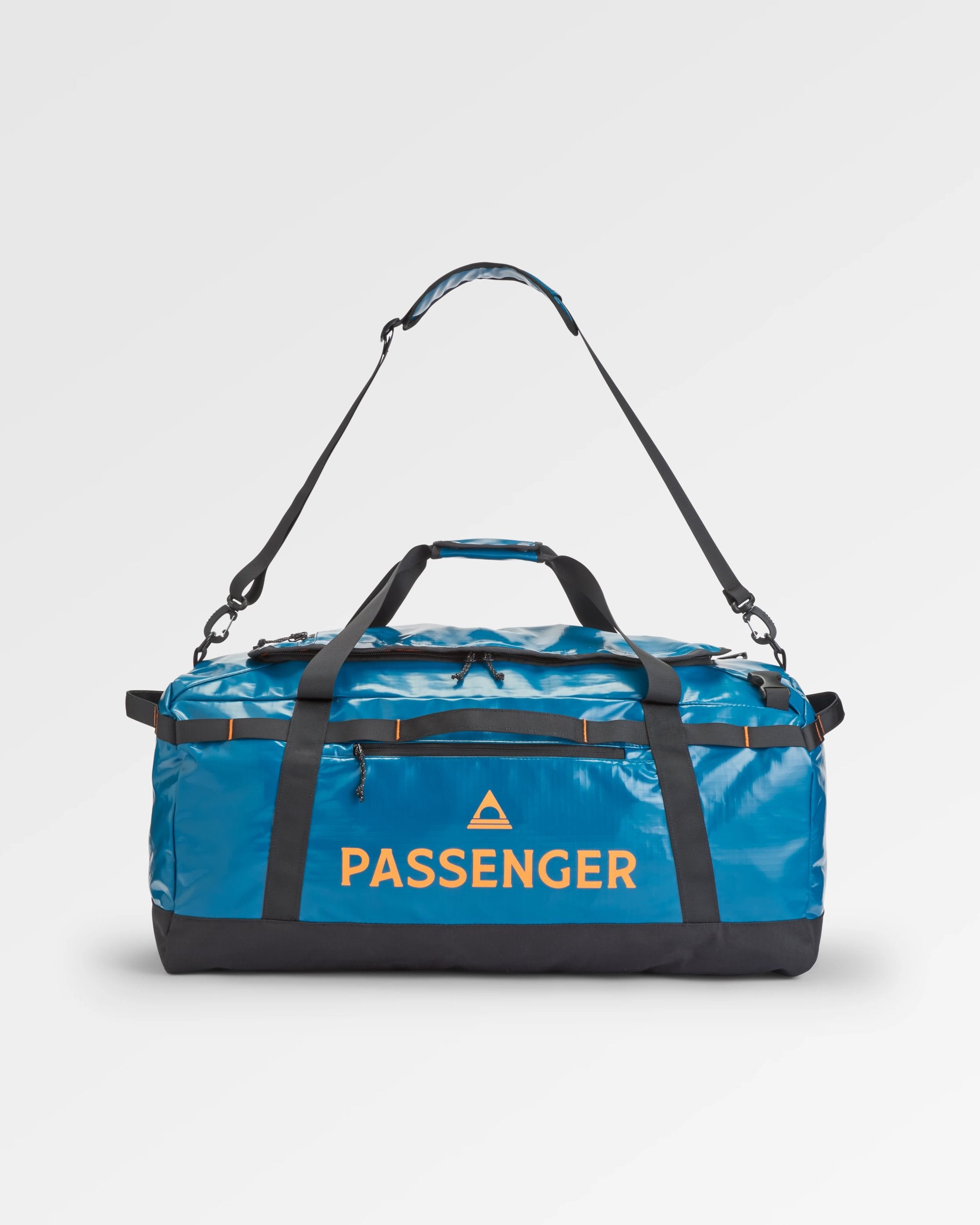 Roamer Recycled 80L Duffel Bag - Tidal Blue - Flatlay