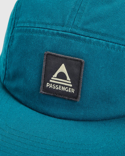 Fixie Organic 5 Panel Cap 2.0 - Tidal Blue - Flatlay