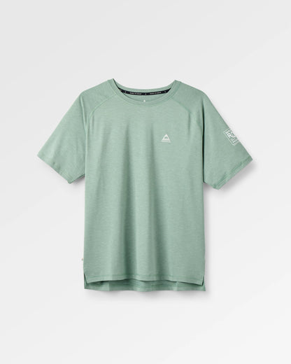 Light Ray Lightweight Surf T-Shirt - Pistachio Marl - Flatlay