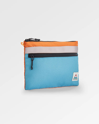 Essentials Recycled Pouch - Arctic/Retro Orange - Flatlay