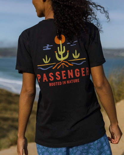 Planted Recycled Cotton T-Shirt - Black - Lifestyle