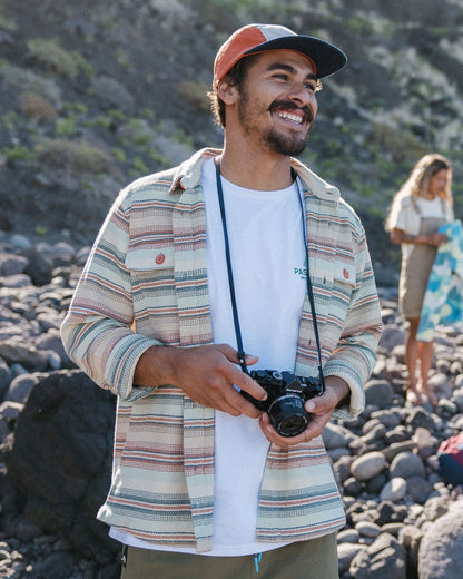 Island Heavy Twill Shirt - Birch Beach Stripe - Lifestyle
