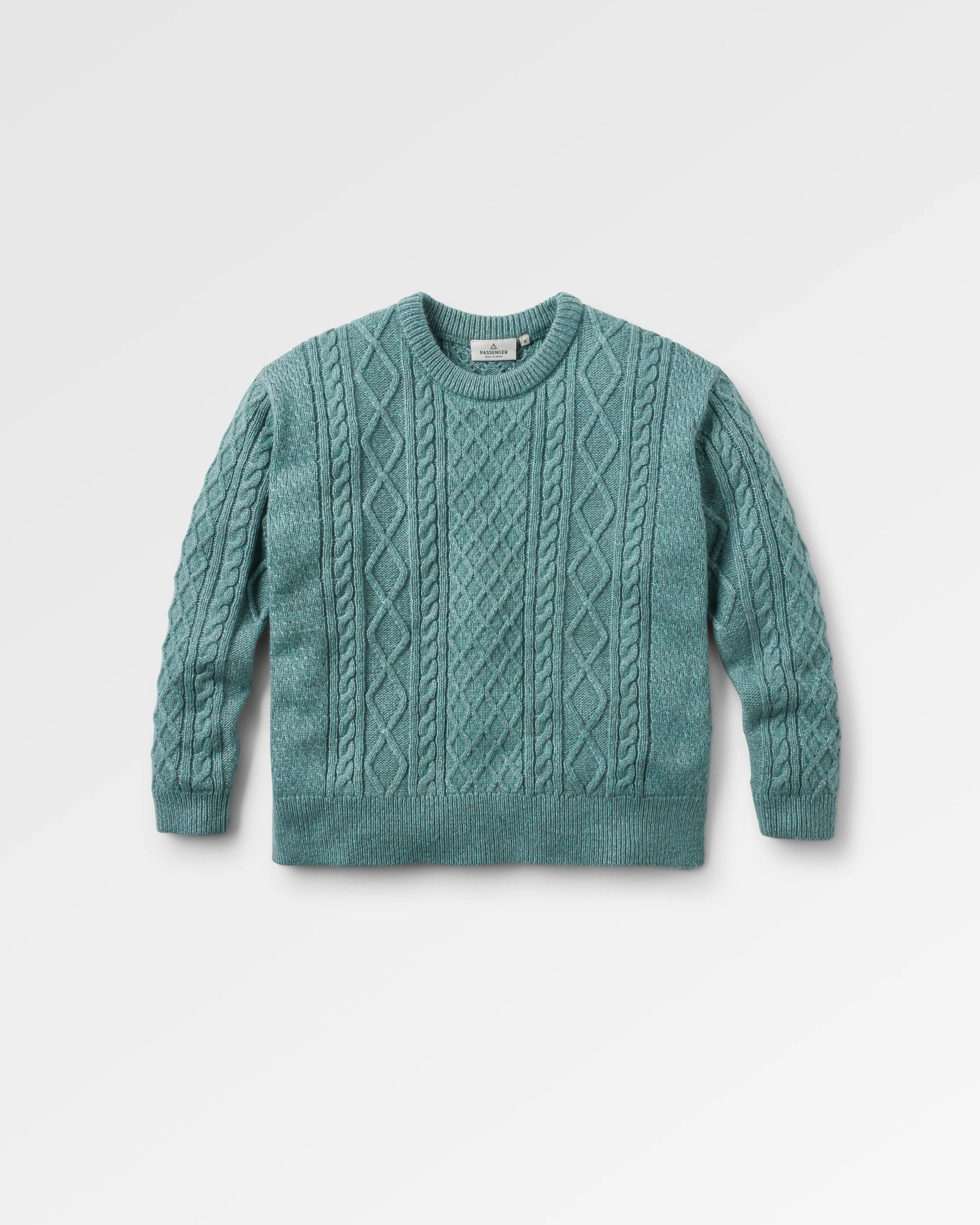 Juniper Recycled Knitted Jumper - Arctic - Flatlay