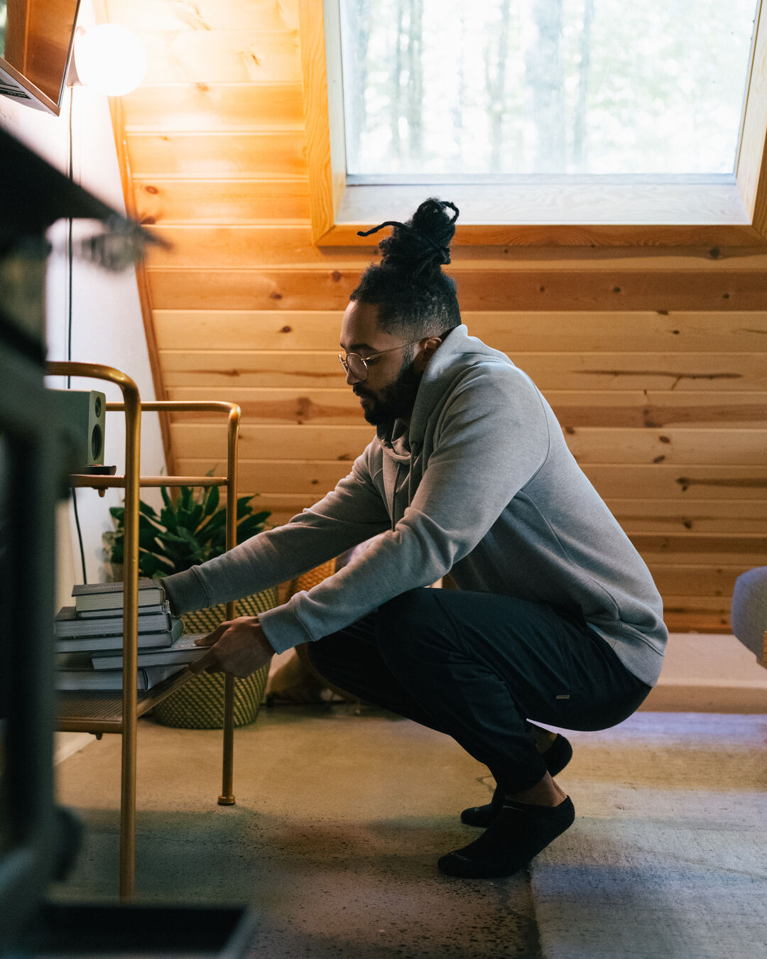 Vita Organic Cotton Hoodie - Grey Marl - Lifestyle