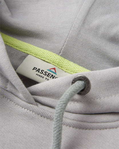 Waves & Trees Organic Cotton Hoodie - Steel Grey - Flatlay