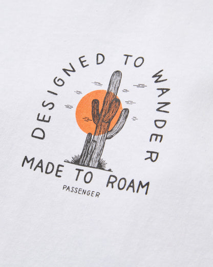 Explore LS T-Shirt - White - Flatlay