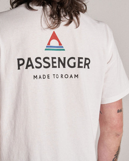 Passenger Recycled Cotton T-Shirt - White - Studio Model