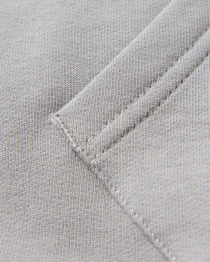 Waves & Trees Organic Cotton Hoodie - Steel Grey - Flatlay