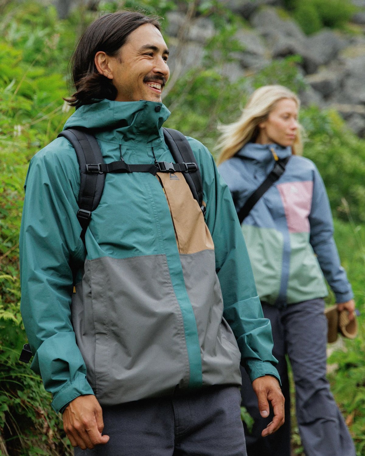 Trailscape Men's Waterproof Jacket - Deep Ocean/Slate Grey - Lifestyle