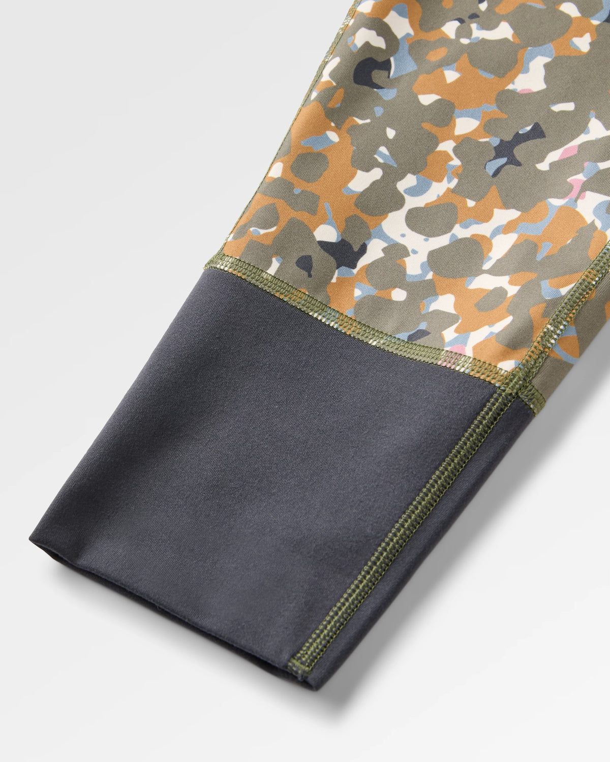 Amberfall Base Layer Leggings - Powder Camo Dusty Olive - Flatlay