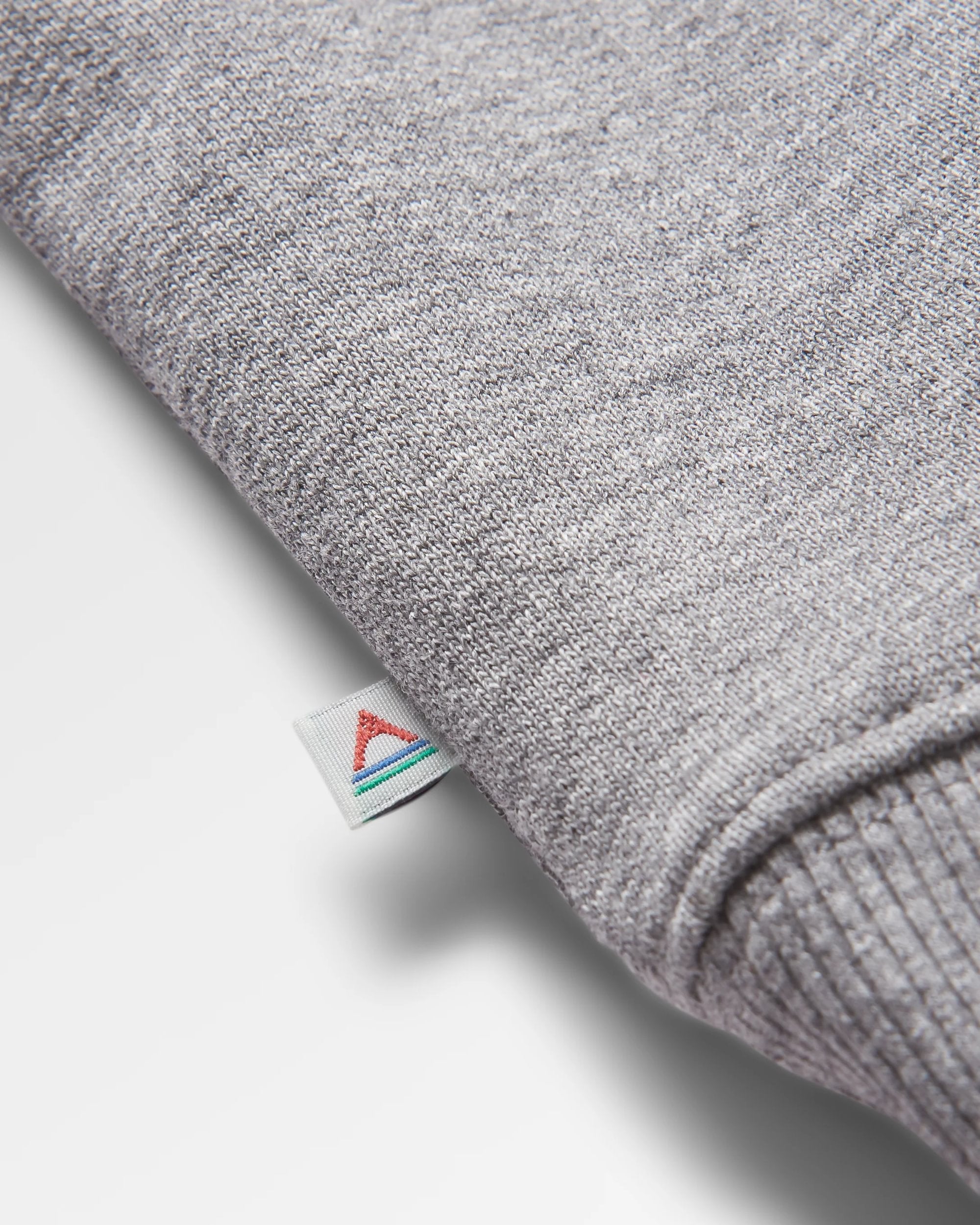 Yuca Recycled Cotton Sweatshirt - Dark Grey Marl - Flatlay