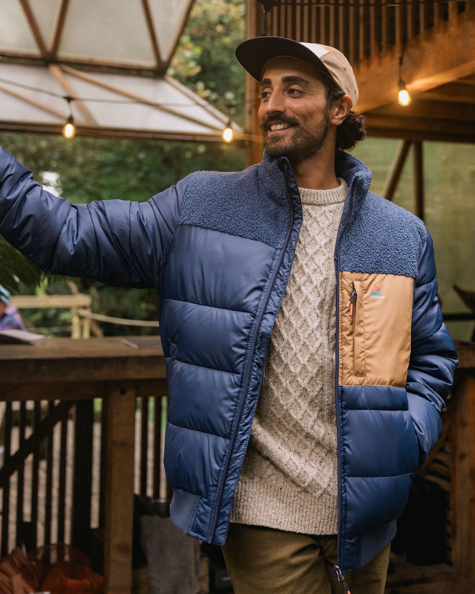 Journey Recycled Insulated Jacket - Rich Navy/Dark Denim - Lifestyle