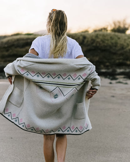 Leif Recycled Yarn Cardigan - Off White