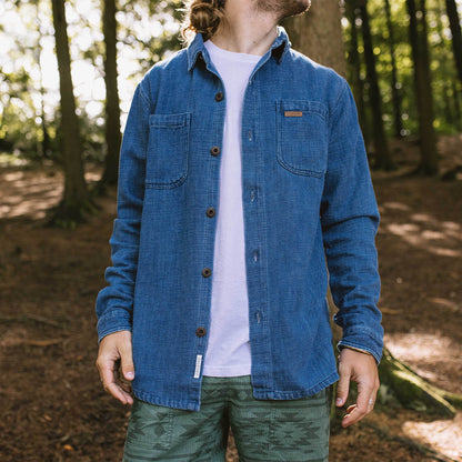 Backcountry Organic Cotton Denim LS Shirt - Washed Denim