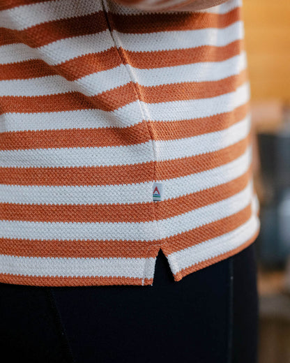 Panorama Striped Ls T-Shirt - Glazed Ginger