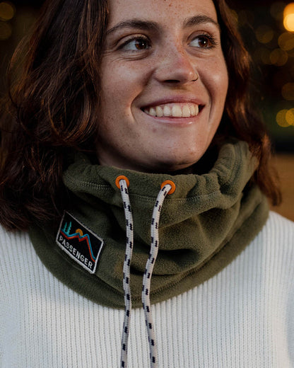 Womens_Tor Recycled Polar Fleece Snood - Khaki