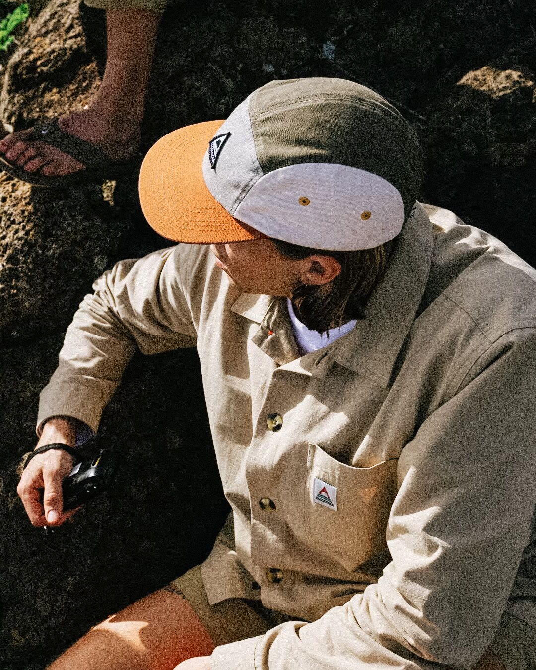 Fixie Recycled Cotton 5 Panel Cap - Apple Green Multi