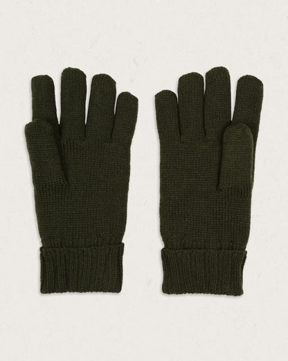 Gale Recycled Acrylic Knitted Gloves - Fir Tree