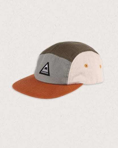 Fixie Recycled Cotton 5 Panel Cap - Apple Green Multi